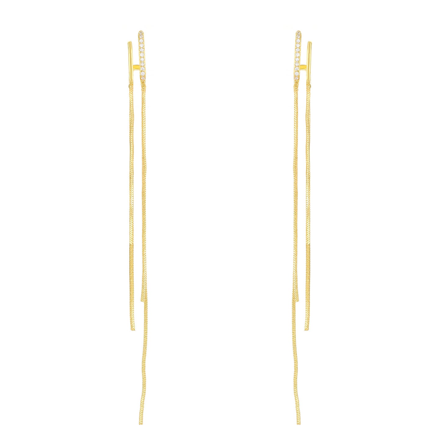 Long Fringe Female Fashion Personality Chain Earrings
