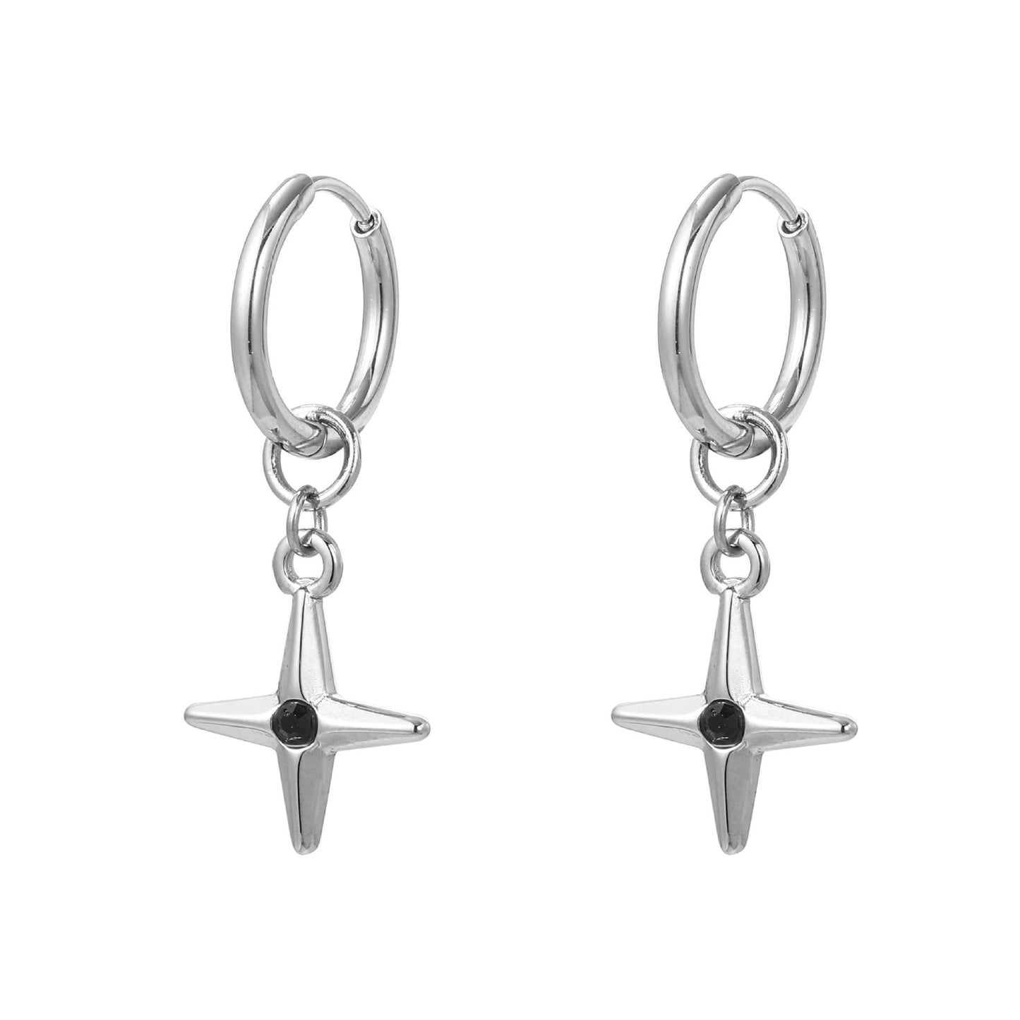 Women's & Men's Steel Ear Asterism Cold Style High-grade Sweet Earrings