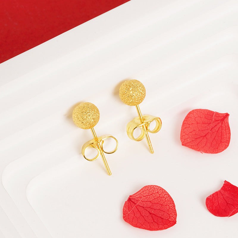 Flower Personality Minimalist Design Light Luxury Earrings