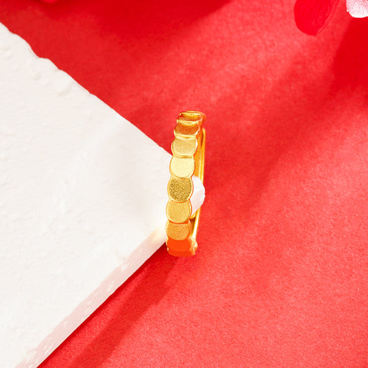 Light Luxury Design Real Bronze Open Rings
