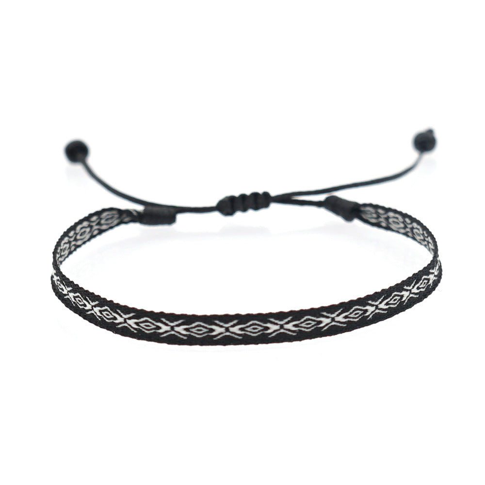 Women's South American Columbia Ethnic Style Webbing Bracelets