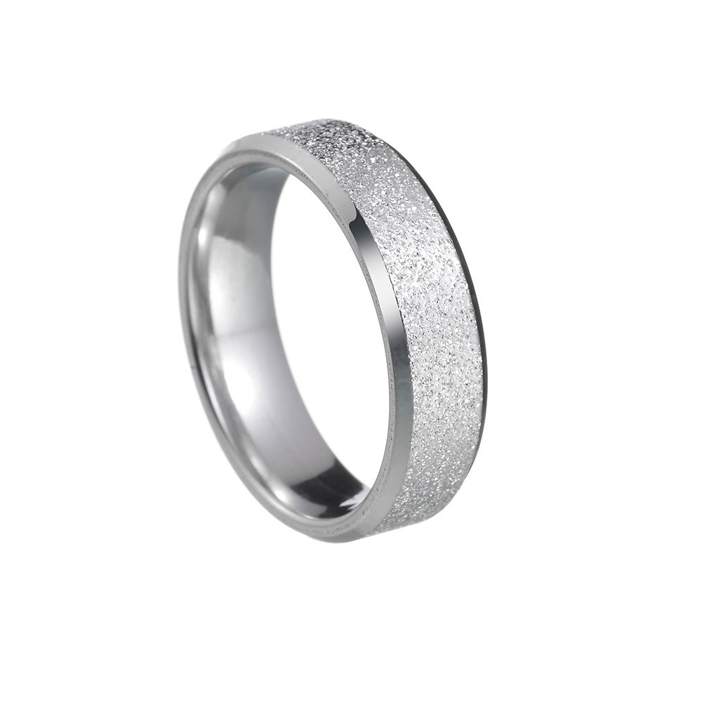 Ornament Sand Surface Vacuum Plating Simple Rings