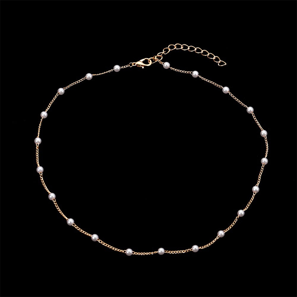 Basic Classic Style Pearl Clavicle Chain High-grade Necklaces