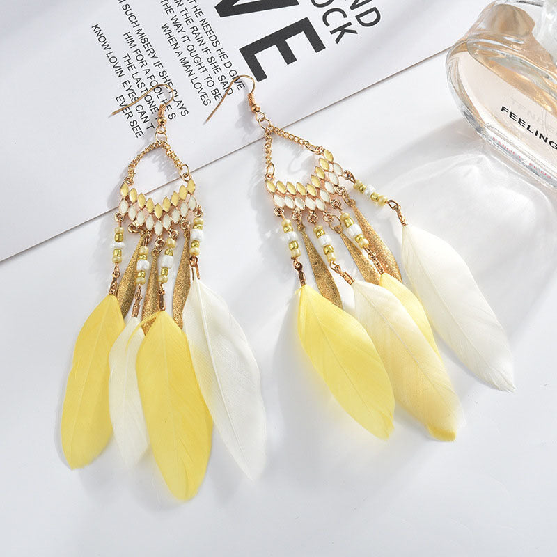 Long Ear Hook Personality Yunnan Travel Accessories Earrings