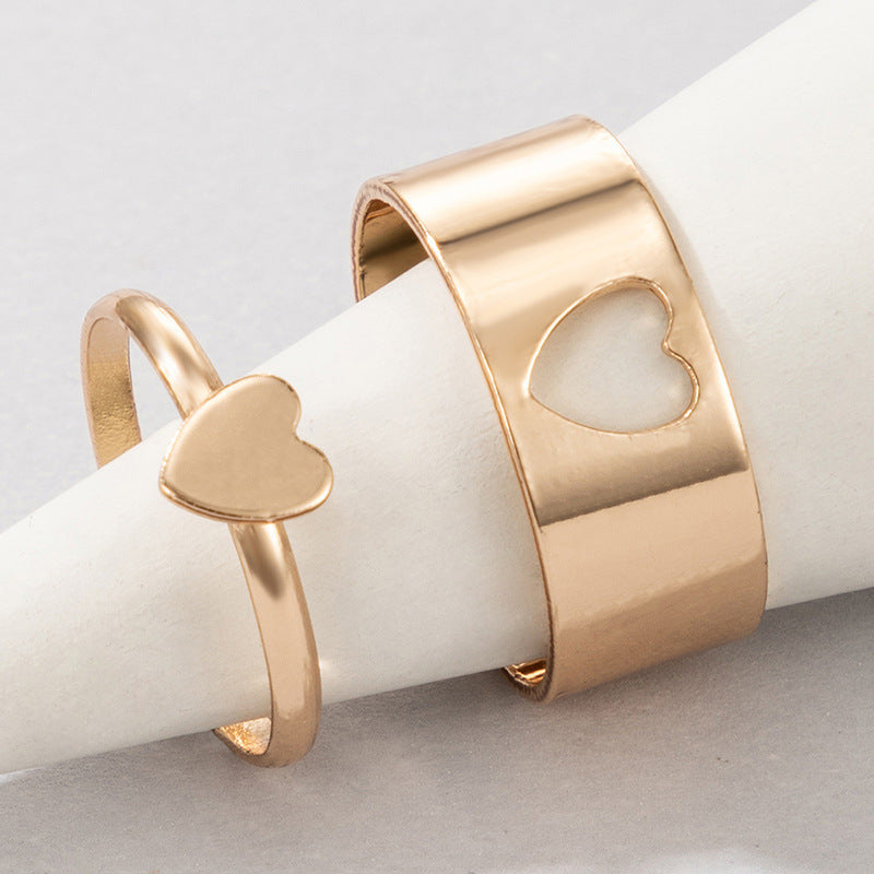 Women's Butterfly Suit Simple Cold Style Couple Love Rings