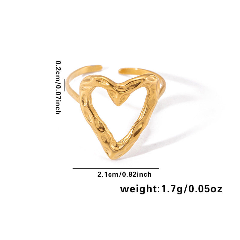 Fashion Rhinestone Zircon Open End Circle Rings