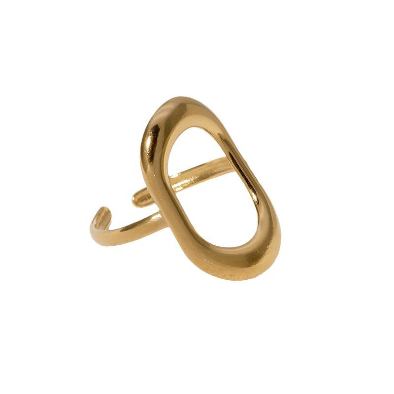 Women's Geometry Rectangle Index Finger Style Simple Rings