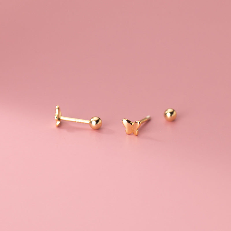 Lodge Sier Simple Temperament Thread Light Earrings