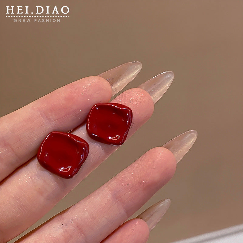 Women's Retro Love Cherry Wine High Sense Rings