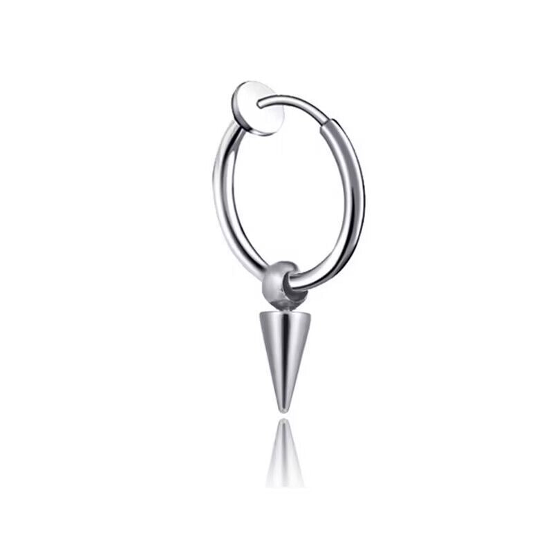 Spring Ear Clip Male Tassel Female Earrings