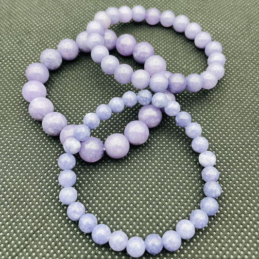 Women's & Men's Optimized Lavender Jade Crystal Fashion Live Bracelets