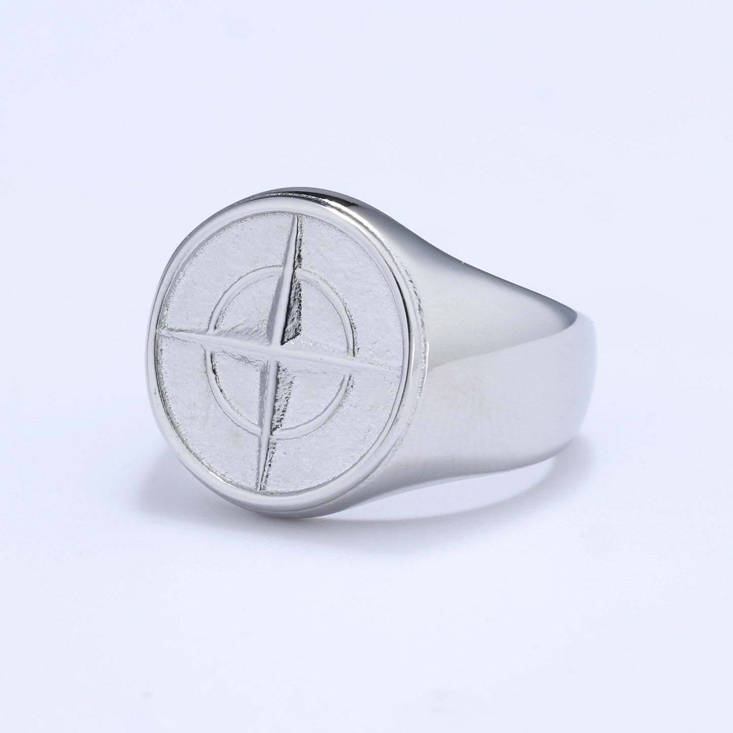 Compass Navigation Boat Anchor Shape Neutral Rings