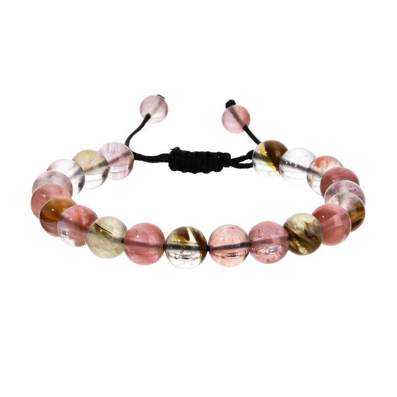 Ornament Hand-woven Amethyst Woven Geometric Agate Bracelets