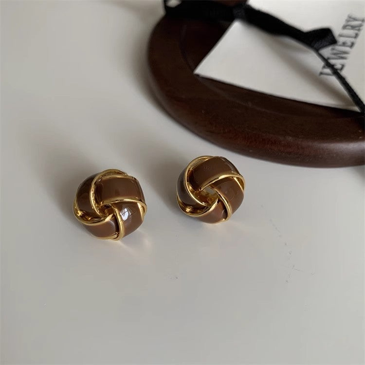 Ball Ear Clip Female Fashion Niche Earrings