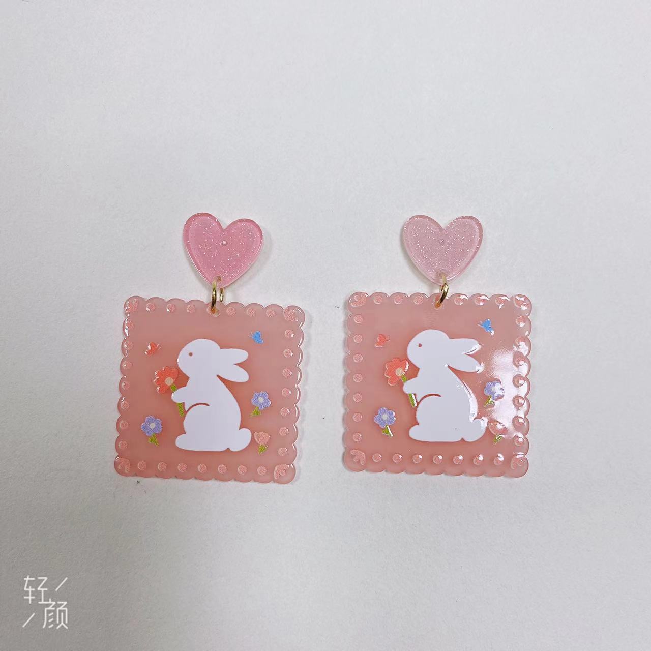 Colorful Flower Niche Design Female Contrast Earrings