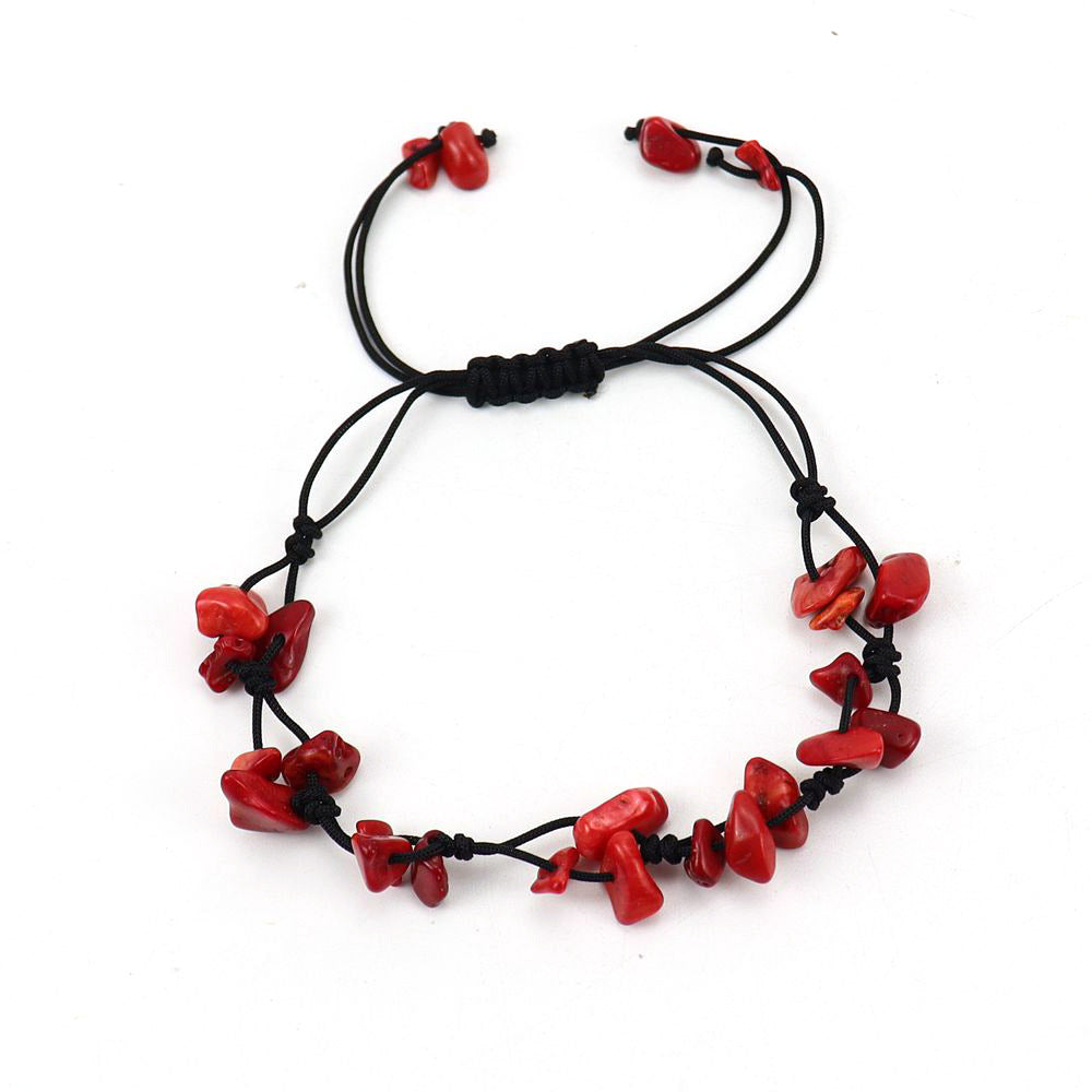 Live Vintage Hand-woven Natural Crystal Agate Bracelets