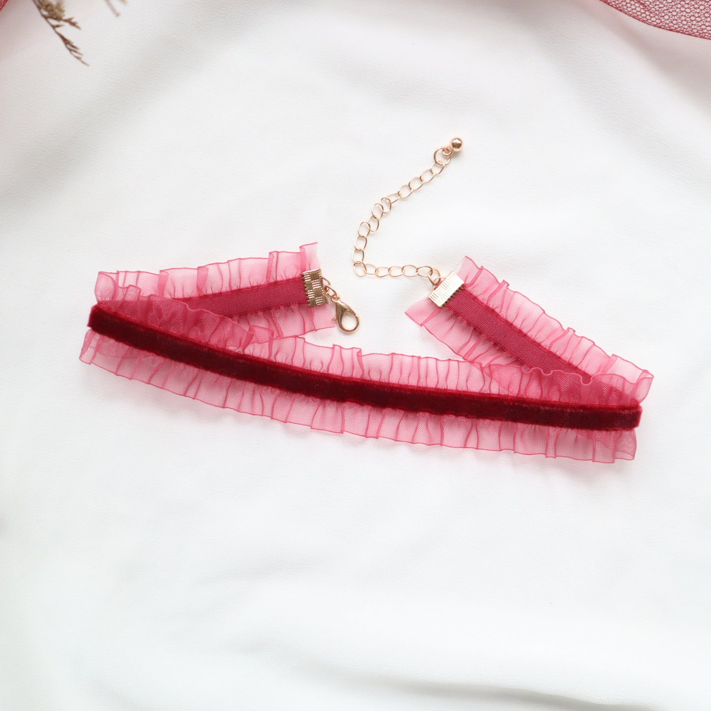 Women's Red Ornament Short Clavicle Chain For Necklaces