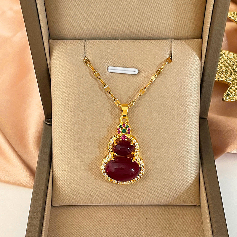 Women's Lucky Bag Zircon Geometric Special Interest Necklaces