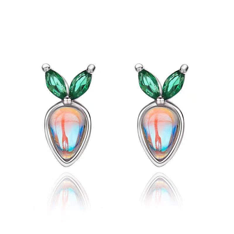 High-grade Female Niche Vintage Pearl Flower Elegant Earrings