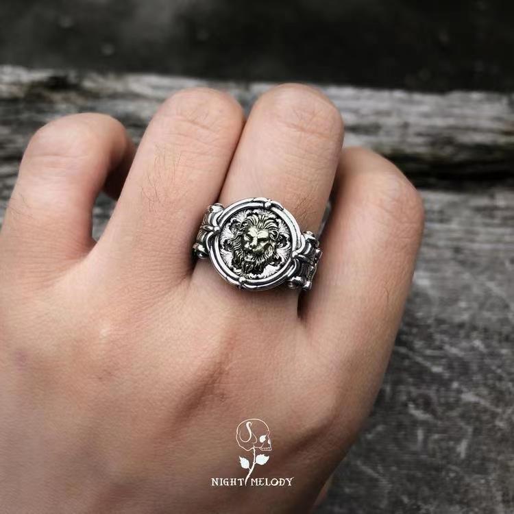 Men's Retro Simple Punk Hip Hop Disco Dancing Personality Rings