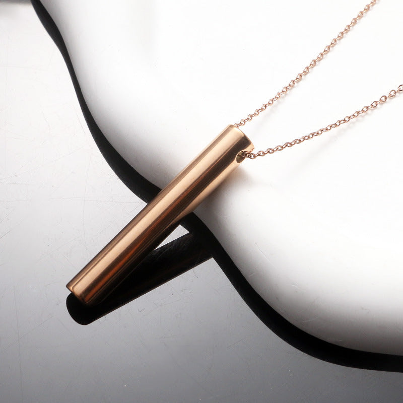 Fashion Titanium Steel Whistle Stainless Street Necklaces