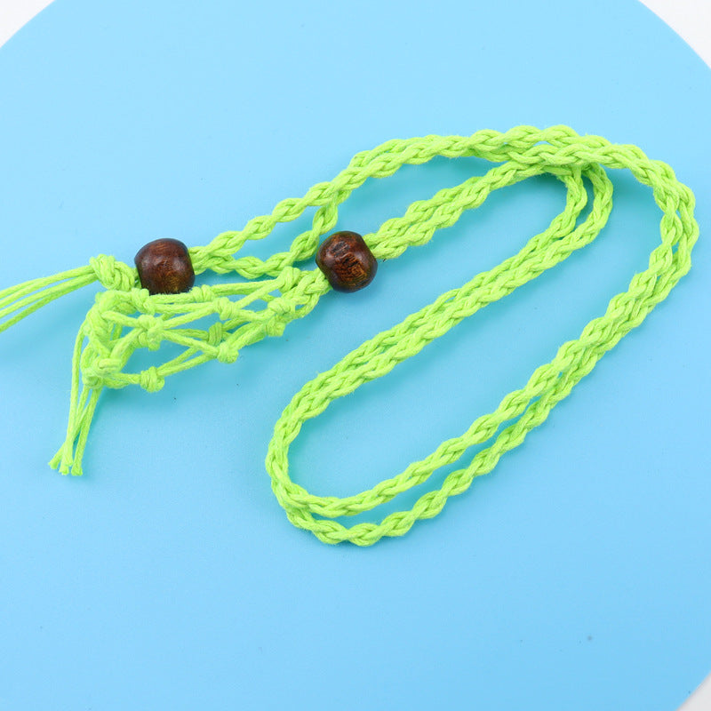 Adjustable Telescopic Net Pocket Hand-woven Without Necklaces