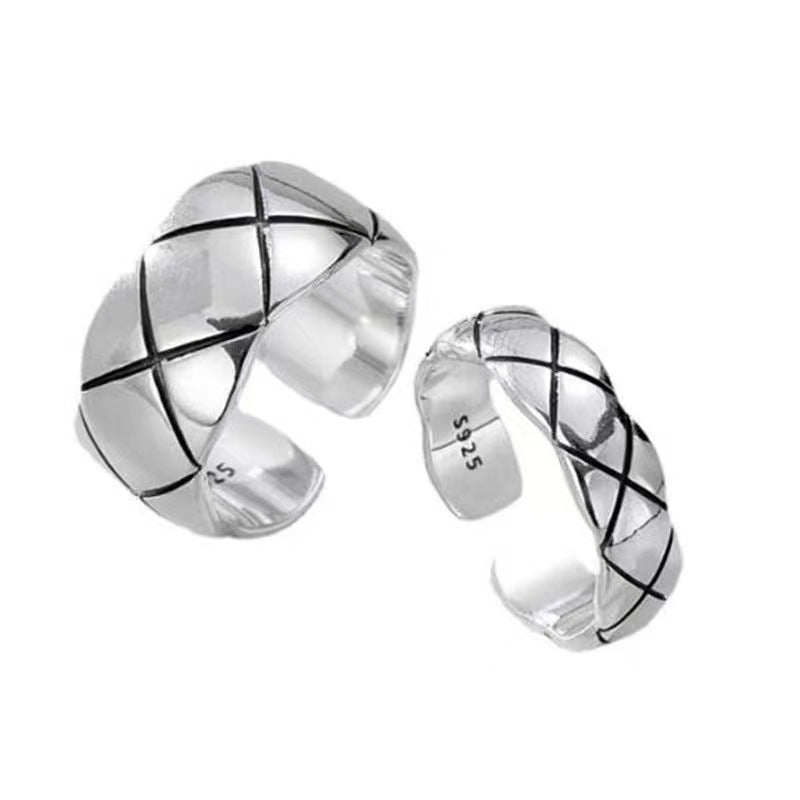 Entire Sterling Sier Diamond Female Fashion Personality Rings