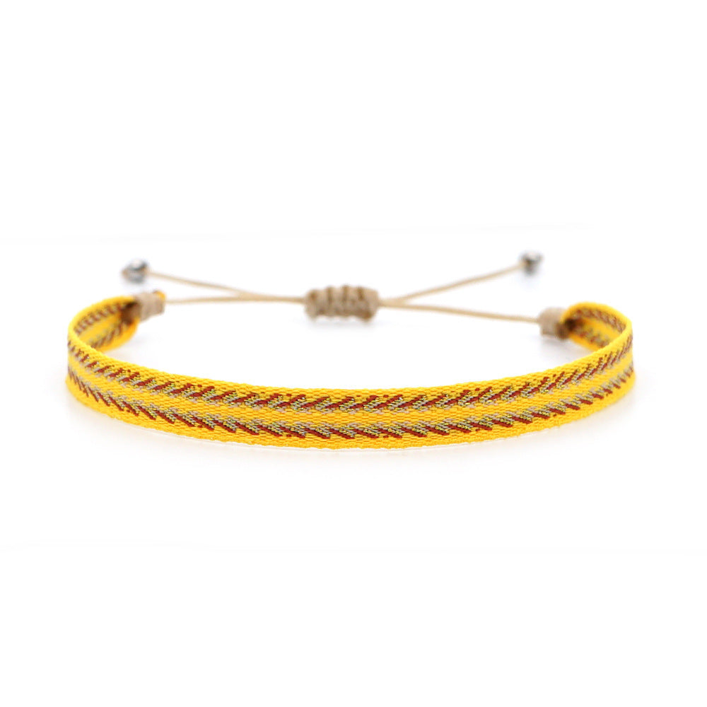 Women's South American Columbia Ethnic Style Webbing Bracelets