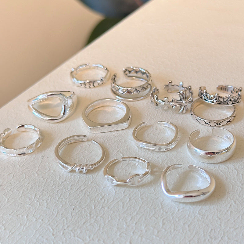 Finger Collection Sterling Sier Material Recent Combination Rings