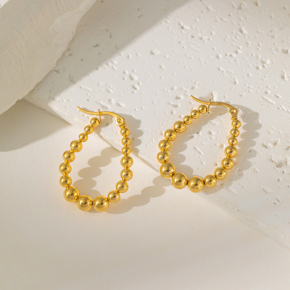 Heart Light Luxury Minority Titanium Steel Earrings