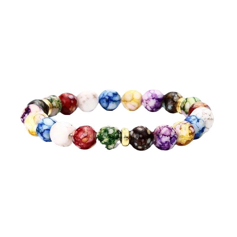 Women's Colorful Beaded Yoga Balance Energy Beads Bracelets
