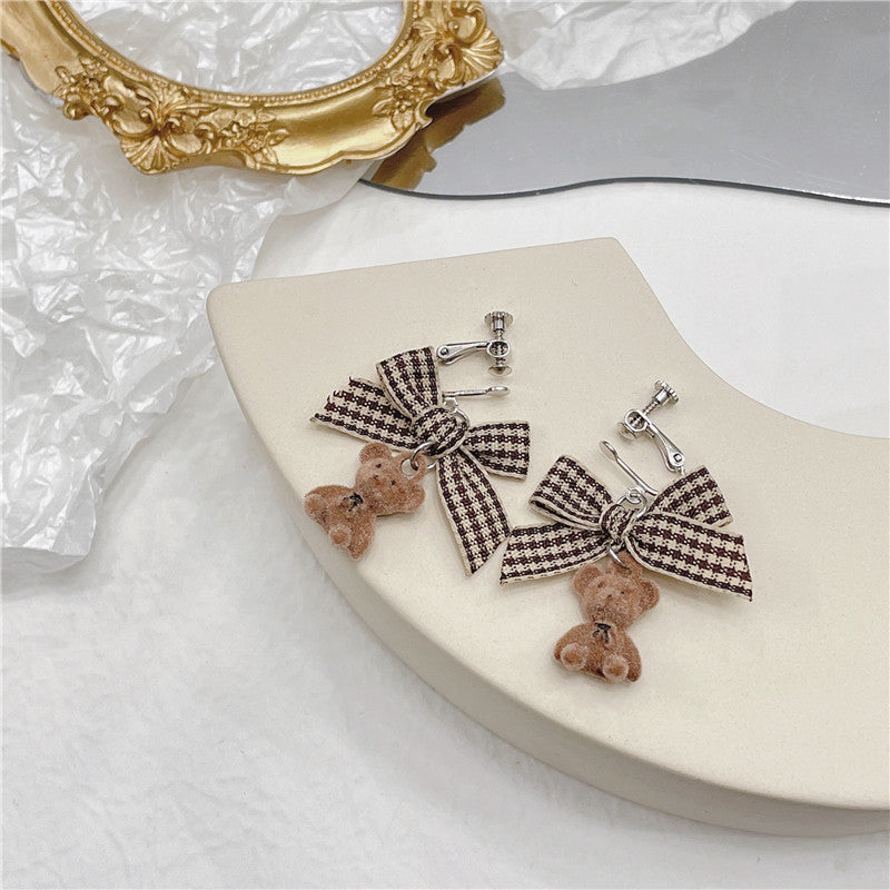 Women's Bear Sweater Chain Trendy Long Cute Necklaces