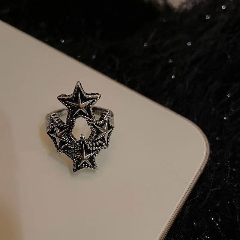 Retro Couple Index Finger Niche Design Rings