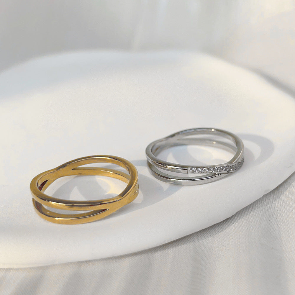 Rose Gold Titanium Steel Does Not Rings