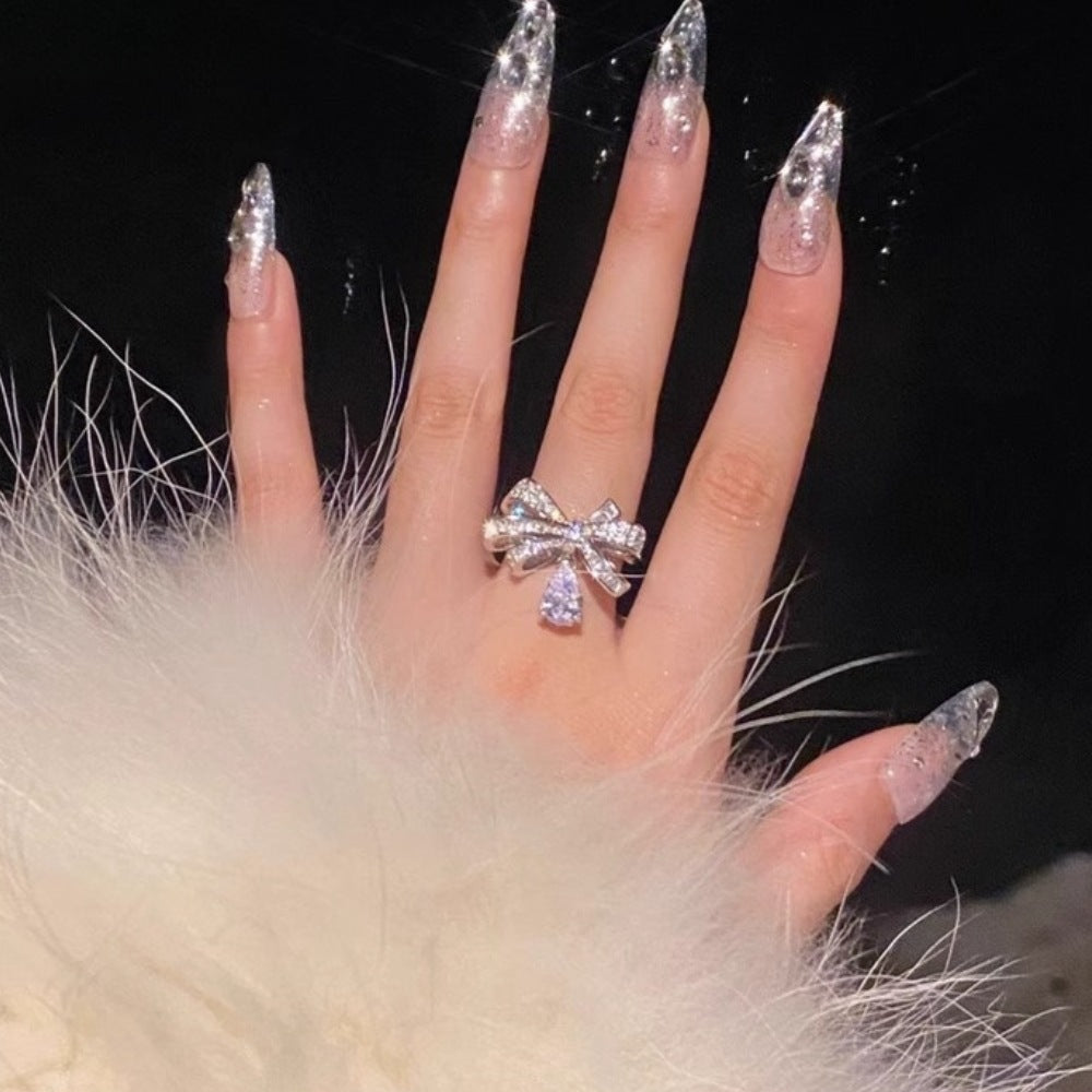 Women's Sterling Sier Style Niche High-grade Light Rings