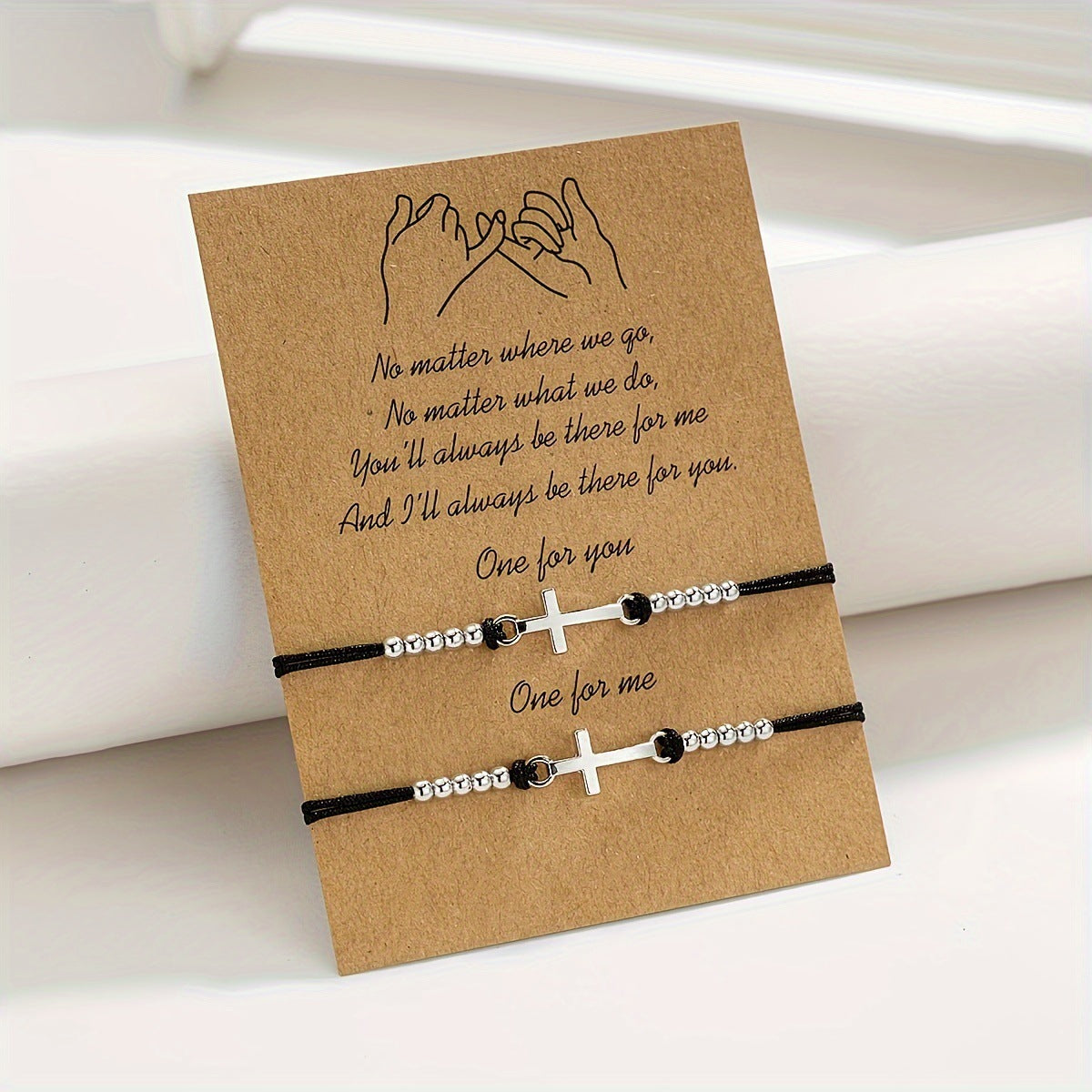 Cross Color Woven Adjustable Carrying Strap Bracelets