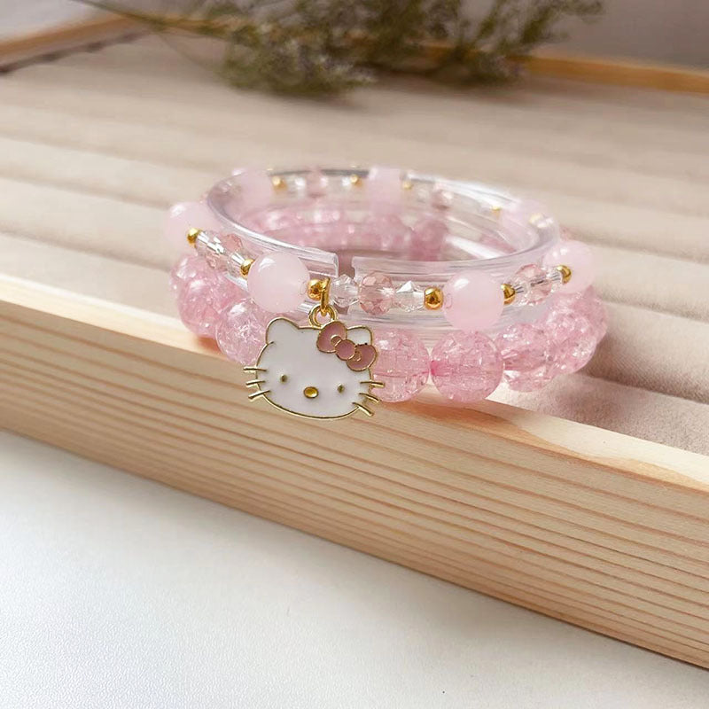 Summer Glass Chipping Beads Crystal Cute Bracelets