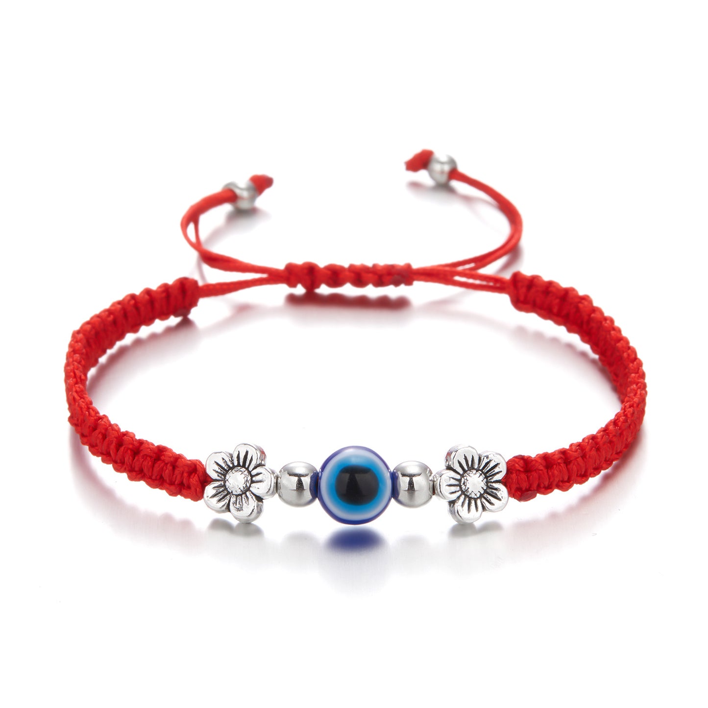 Women's Evil Eye Palm Blue Red Rope Bracelets