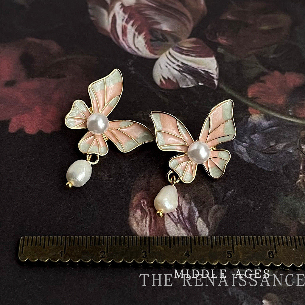 Style Enamel Drop Oil Butterfly Collection Earrings