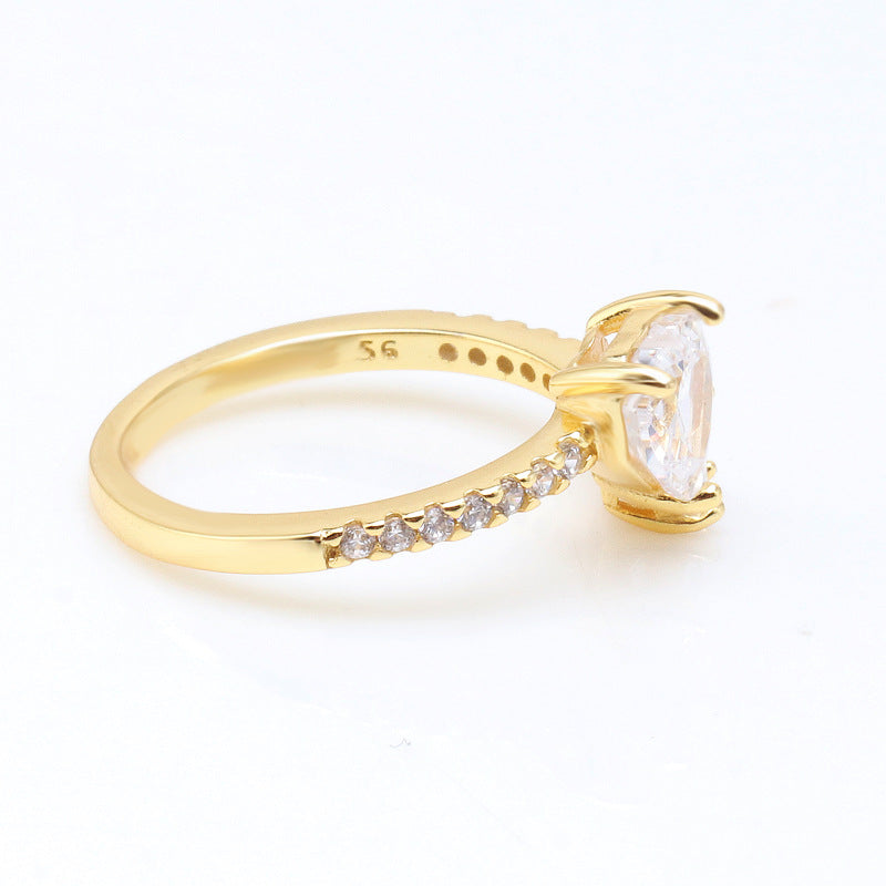 Graceful Fashionable Heart To Love Heart-shaped Mother's Rings