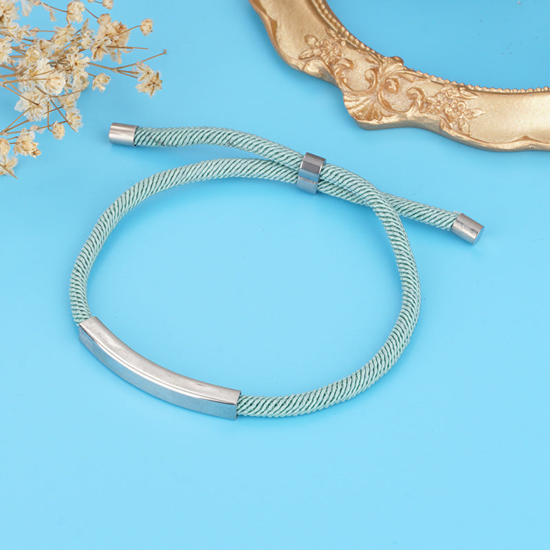 Material Stainless Steel Holiday Gift Advertising Small Titanium Bracelets