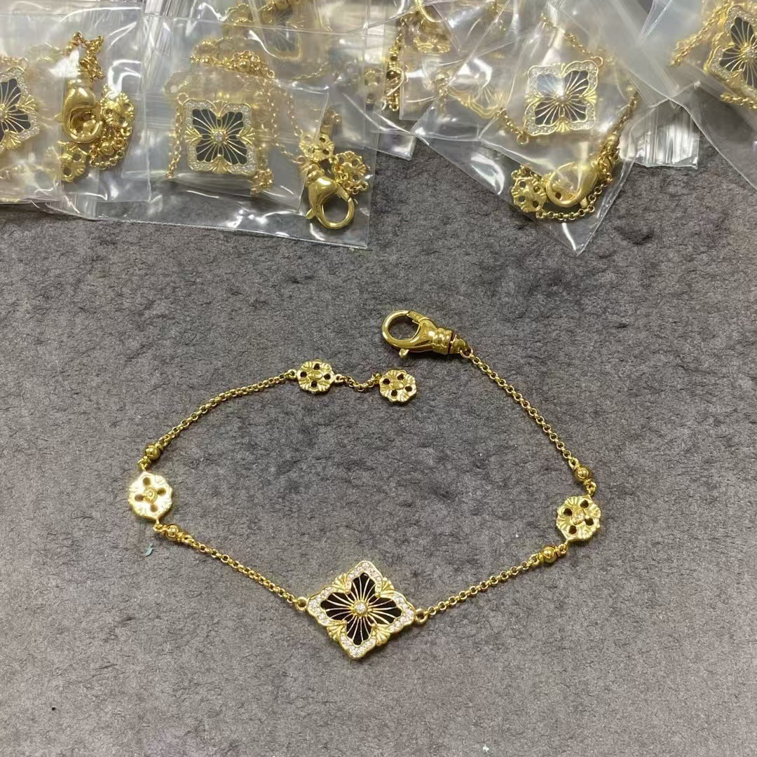 High Version Medium Clover Double-sided Wear Necklaces