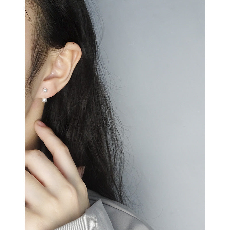 Women's Style Special Interest Light Luxury Design Sense Minimalist Sterling Earrings