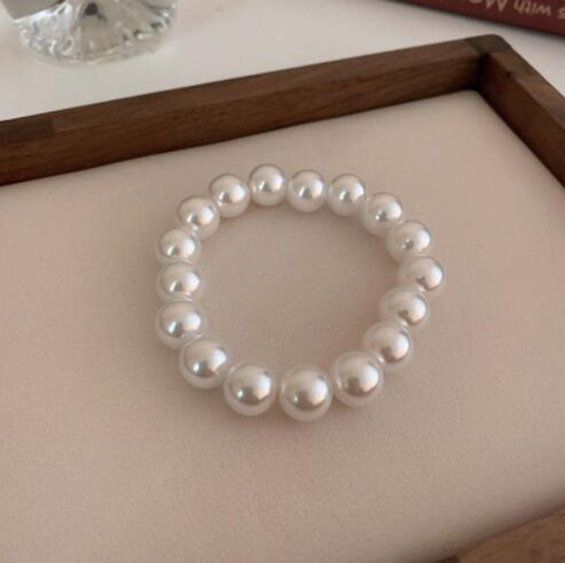 Retro Simple Stretch Pearl String Beads High Sense Bracelets