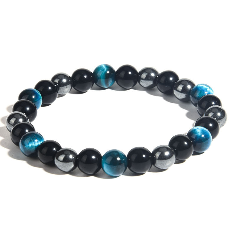 Men's Tigereye Haematite Imitation Obsidian Ornament Bracelets