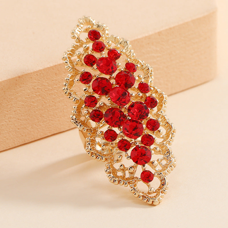 Fashion Simple Hollow Exaggerated Temperamental Creative Refined Design Rings