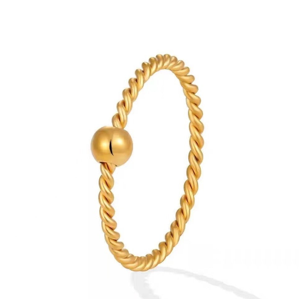Light Luxury Grain Of Rice Female Rings