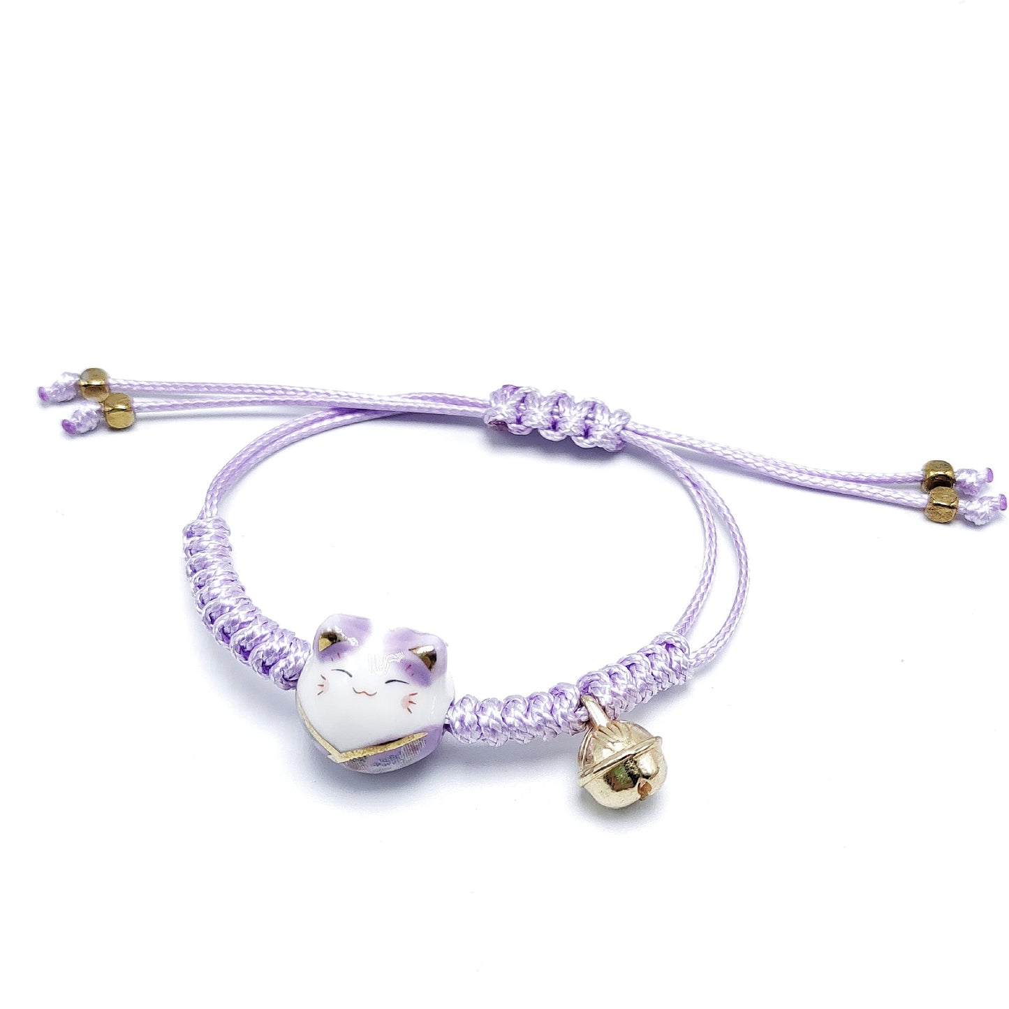 Cute Ceramic Lucky Cat Kitty Female Bracelets