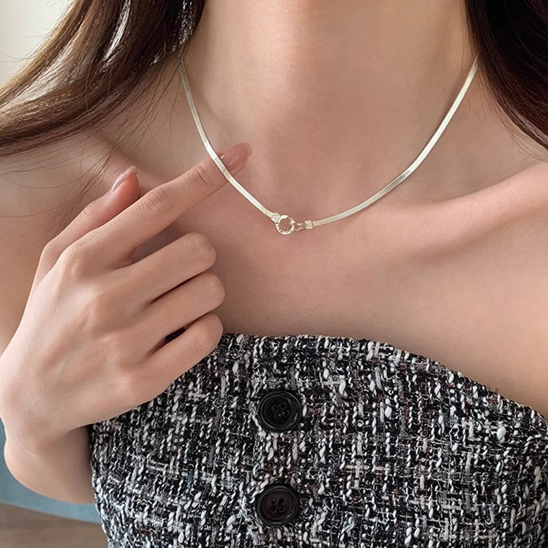 Jade Female Light Luxury Minority Clavicle Necklaces