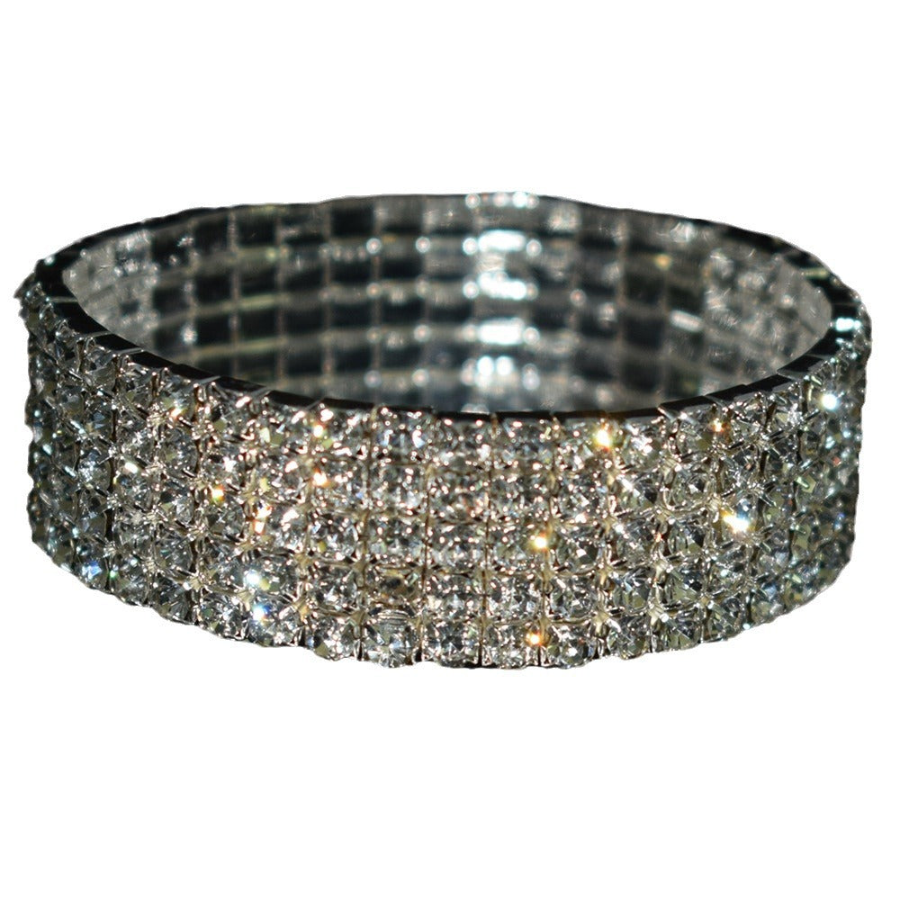 Durable Exaggerated Bridal Diamond Full Stretch Bracelets